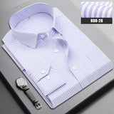 =Aidase 2025 Brand New Men Shirt Male Dress Shirts Striped Men's Casual Long Sleeve Business Formal Plaid Shirt camisa social aidase-shop