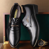 Aidase New Men Dress Shoes Men Wedding Shoes Oxfords Fashion Business Dress Men Shoes 2020 New Classic patent Leather Men Suits Shoes aidase-shop