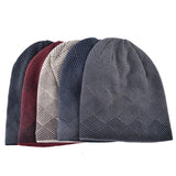 Aidase Winter Hats For Men Beanies Bonnet Knitted Men's Casual Bonnets Plaid Gorras Warm Thicker Double Layer Skullies Caps Gorro aidase-shop