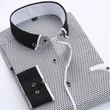 Aidase New Fashion Print Casual Men Long Sleeve Shirt Stitching Pocket Design Fabric Soft Comfortable Men Dress Slim Fit clothes aidase-shop