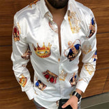 Aidase Casual Loose Turn-down Collar Men Shirts Vintage Printing Button Short Sleeve Tops Summer Men Clothing Fashion Streetwear aidase-shop