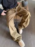 Aidase Wide Cargo Pants Men Baggy Oversize Cargo Trousers Male Oversize  Loose Casual Streetwear Hip Hop Pocket Spring aidase-shop