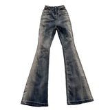 Aidase Niche Men Jeans Wash Gradient Floor Mop Casual Trend Vintage New Korean Fashion Flared Pants  High Street aidase-shop