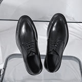 Aidase New Classic Mens Oxford Dress Shoes Black Gray Brown Genuine Leather Calfskin Men's Shoes Handmade Lace Up Formal Wedding Shoes aidase-shop