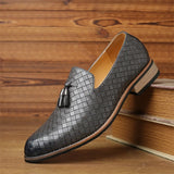 Aidase Men Luxury Casual Shoes Autumn Leather Loafers Office Dress Shoes Men Driving Moccasins Comfortable Slip on Party Fashion Shoes