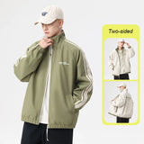 Aidase New Jacket Two-sided Long Sleeve Outdoor Men Coats Women Reversible Windproof Coats Splashproof Double-Sided Jackets Couple Top aidase-shop