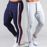 Aidase Joggers Men Striped Sweatpants Casual Long Pants Men Fitness Running Workout Track Trousers aidase-shop