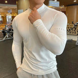 Aidase Compression Shirts Men's Fitness Workout Long Sleeve T-shirt Gym Training Tops Muscle Tees aidase-shop