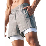 Aidase Men 2 in 1 Sports Quick Dry Shorts Running Fitness Joggers Workout Short Pants aidase-shop