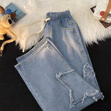 33.53Aidase American Retro Star Embroidery Jeans Men's Baggy Hip Hop Fashion Denim Pants New Casual Y2K Streetwear Straight Trouser aidase-shop