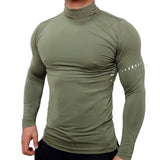 Aidase Compression Shirts Men's Fitness Workout Long Sleeve T-shirt Gym Training Tops Muscle Tees aidase-shop