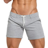 Aidase 2024 Summer New Casual Men Breathable Shorts Leisure Solid Color Stretch Slim Fit Short Pant Men Comfort Sleepwear Soft Shorts aidase-shop