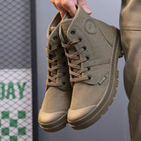 Aidase Male Shoes Trendy 2025 Men's Boots High Cut Canvas Footwear Original Deals Low Price Comfortable Casual Size 44 In Promotion New aidase-shop