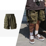 Aidase Hip Hop Y2K Streetwear Cargo Shorts Multi Pockets Tactical Fashion Man Shorts Techwear Harajuku Summer Casual Short Pants aidase-shop