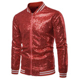 Aidase Men Shiny Blazers Gold Sequin Glitter Suit Jackets Male Nightclub Zipper Suit Blazer DJ Stage Blazers aidase-shop