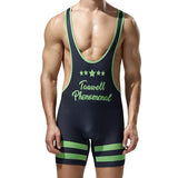 18.96Aidase Mens Undershirts Bodysuit Wrestling Singlet Fitness Workout Running Vest Bodywear Underwear Bodybuilding Jumpsuit aidase-shop