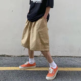 Aidase 2024 Summer Mens Cargo Shorts Loose Hip Hop Harajuku Straight Streetwear Bermuda Masculina aidase-shop