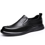 Aidase Social Shoe Male Business Office High Quality Men's Formal Shoes Suit Black Elegant and Classic Gentleman Cheap Liquidation 39 aidase-shop