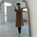 Aidase Autumn Winter Medium Length Coat Thickened Fashionable Woolen Coat Korean Loose Casual Double Breasted Clothes aidase-shop