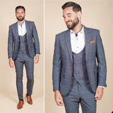 Aidase Vintage Plaid Men Suits For Wedding Slim Fit Tuxedos Groom Wear Business Notch Lapel 3 Pcs Jacket Pants Vest Custom Made