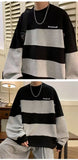 Aidase Striped Sweatshirt Men's Trendy Handsome High-end and Versatile Top aidase-shop