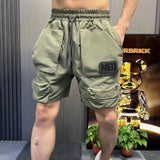 Aidase Short Pants for Men Loose Green Baggy Wide Mens Cargo Shorts Multi Pocket Comfortable Big and Tall Nylon Jorts Clothing Harajuku aidase-shop