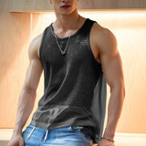 Aidase Sexy Mesh See Through Tank Tops Men Sleeveless O Neck Breathable Fashion Vest Men 2024 Summer Fashion Solid Color Mesh Camisole aidase-shop