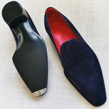 New Loafers Men Shoes Faux Suede Solid Color Fashion Business Casual Party Daily Classic Simple Slip-on Retro Dress Shoes