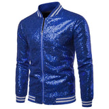 Aidase Men Shiny Blazers Gold Sequin Glitter Suit Jackets Male Nightclub Zipper Suit Blazer DJ Stage Blazers aidase-shop