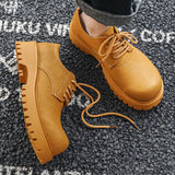 Aidase Thick Sole Casual Genuine Leather Dress Shoes Men Platform Heighten Japan Harajuku Korean Streetwear Fashion Shoes White aidase-shop