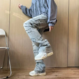 Aidase Men Y2k Tie Dye Baggy Jeans Pants Mens Vintage Japanese Streetwear Denim Trousers Male Kpop Causal Wide Leg Pants aidase-shop