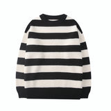 47.74Aidase Striped Knitted Sweater Men Women Vintage Tate Langdon Loose Sweaters Harajuku Green Warm Autumn Jumper Pullover Unisex Casual aidase-shop