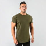 Aidase New Fashion Plain Tops Tees Fitness Mens T Shirt Short Sleeve Muscle Joggers Bodybuilding Tshirt Male Gym Clothes Slim Fit Shirt aidase-shop