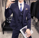 Aidase 6XL 7XL (Jackets+Vest+Pants) Male Korean Blazers Slim Check British Business Suit Men Three Piece Wedding Bridegroom Man Dress aidase-shop