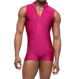 34.95Aidase Men Look Bodysuits Lingerie Zipper Crotch Jumpsuit Clubwear XXXL Pole Dance Costume Performance Rave Costumes Bodysuit Sexy aidase-shop