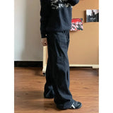 Aidase Black Vintage Cargo Jeans Women Oversized Gothic Korean Streetwear Baggy Denim Pants Japanese Harajuku Fashion Trousers aidase-shop