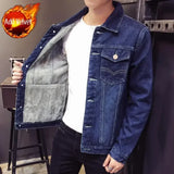 Aidase Male Jean Coats with Sheep Padding Men's Denim Jacket Wide Sleeves Black Padded Wool Warm Winter Outerwear Aesthetic Clothing  aidase-shop