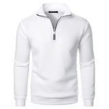 Aidase Spring Autumn Fashion High Neck Half Zipper Long Sleeve Contrast Color Sweatshirts Men's Clothing Casual All-match Korean Tops aidase-shop