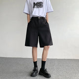 Aidase Summer Suit Shorts Men Fashion Social Mens Dress Shorts Korean Business Casual Black Shorts Mens Office Formal Shorts M-2XL aidase-shop