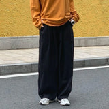 Aidase Cotton Baggy Pants Men Wide Leg Oversize Japenese Y2k Ankle-length Long Harem Trousers Casual Sport 2024 New