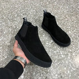 Aidase Men's Boots Non Slip Casual Black Male Shoes High Quality Hot Selling Fashion Trendy 2025 Retro Designer Offers Y2k aidase-shop