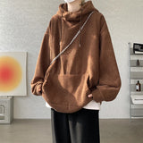 Aidase Harajuku Corduroy Hoodies Men High Quality Streetwear Loose Y2k Hip Hop Hooded Sweatshirts Couple Clothing Female Pullovers aidase-shop