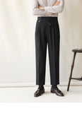 Aidase Luxury High Waist Casual Pants Korean Versatile Slim Long Pants Men's Fashion Fall Stripe Straight Men Clothes Office Trousers aidase-shop