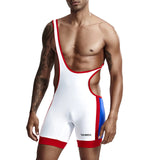 Aidase Mens Undershirts Bodysuit Wrestling Singlet Fitness Workout Running Vest Bodywear Underwear Bodybuilding Jumpsuit