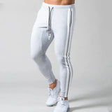 25.73Aidase Joggers Men Striped Sweatpants Casual Long Pants Men Fitness Running Workout Track Trousers aidase-shop