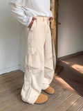 Aidase Wide Cargo Pants Men Baggy Oversize Cargo Trousers Male Oversize  Loose Casual Streetwear Hip Hop Pocket Spring aidase-shop