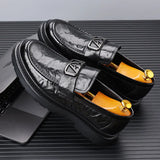 Aidase Business Casual Horse Buckle Leather Shoes Man Spring Autumn New Designer Breathable Men's Top Layer Cowhide Men's Loafers Shoes aidase-shop