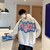 Letter Men Oversize Hoodies Fashion Brand Harajuku Pullovers Tops Hip Hop Casual Couple Clothing Male Sweatshirts aidase-shop