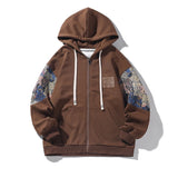 Autumn New Men's Hoodies Embroidered Patterns Loose Fashion Korean Streetwear Hooded Coat Male Casual Hoodie M-5XL