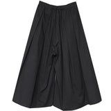 Aidase 2024 Trendy Gothic Dark Style Loose Cropped Hakama Pants Wide Leg Pants New Large Size Design Sense Samurai Pants Men's Clothing aidase-shop